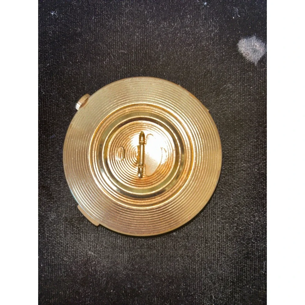 Vintage Powder Compact Elizabeth Arden Swiss TwistPatented Mechanism Ornate 3832